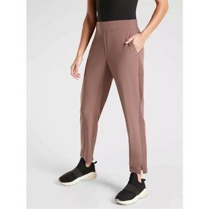 BOGO! Athleta Brooklyn Ankle Trouser Activewear Pant Mineral Brown 4